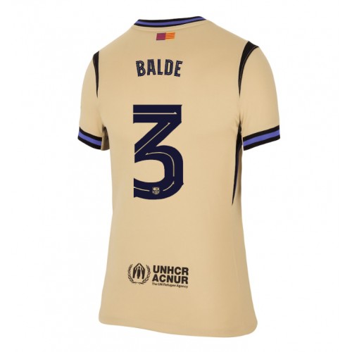 Lacne Ženy Futbalové dres Barcelona Alejandro Balde #3 2025-26 Krátky Rukáv - Preč Lacne Ženy Futbalové dres Barcelona Alejandro Balde #3 2025-26 Krátky Rukáv - Preč